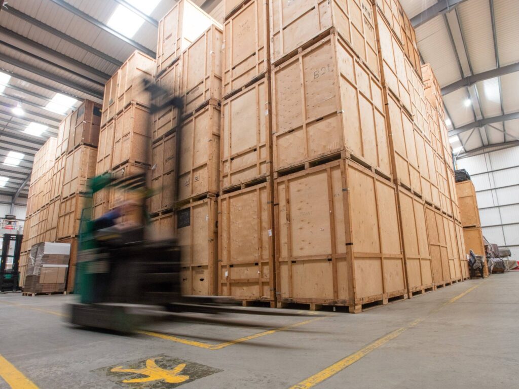 Steeles of Stamford's warehouse storage